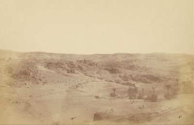 (Panoramica delle rovine di Fostat, vicino al Cairo) da Théodule Devéria